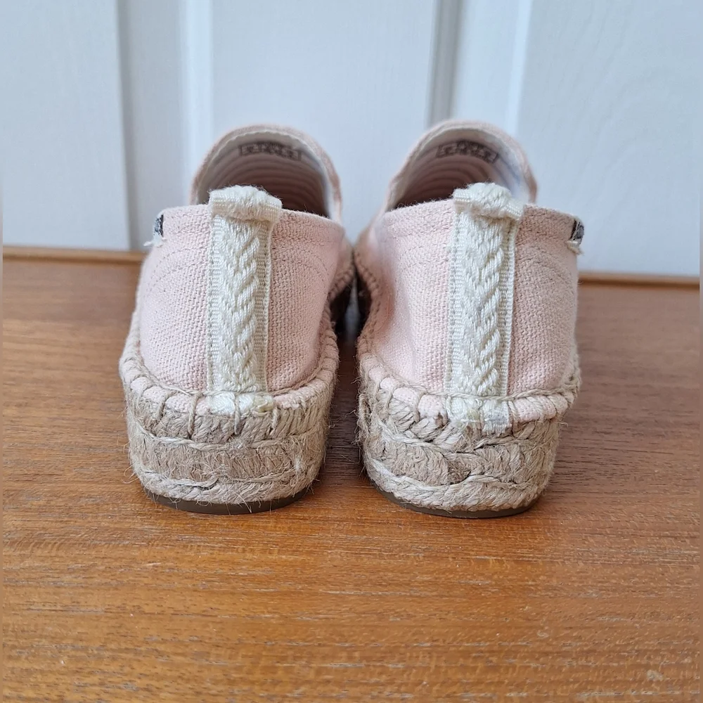 Soludos Baby Pink Espadrille Sandals Smoking Slipper Pastel Neutral NEW Womens 5